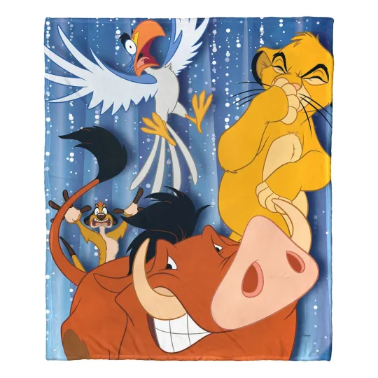 Discover Disney D100 Embarrassed Pumba Disneyland Fleece Blanket