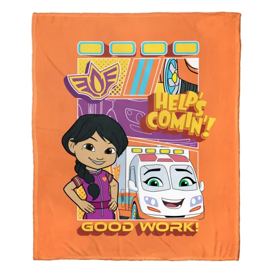 Discover Disney Firebuds Violet And Axl  Disneyland Fleece Blanket