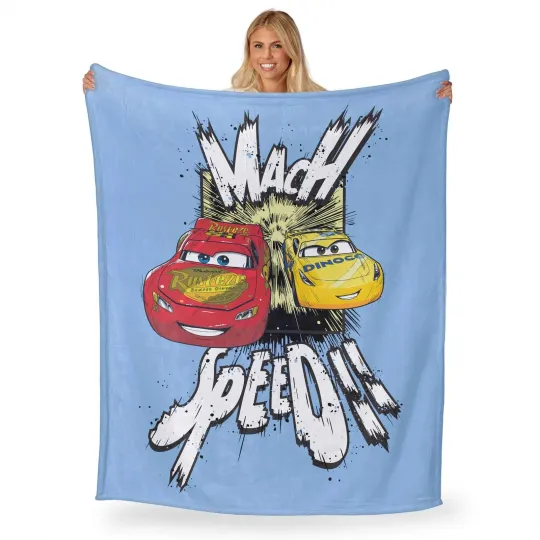 Discover Disney Pixar Cars Mach Speed Disneyland Fleece Blanket