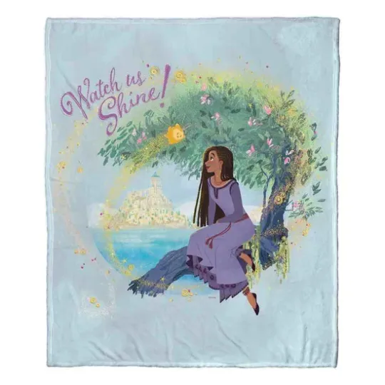 Discover Disney Wish The Bright Side Disneyland Fleece Blanket