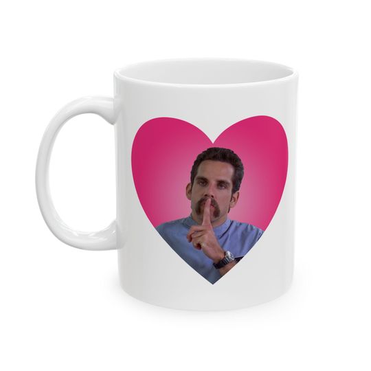 Shhh Ben Stiller mug, Ben Stiller mug, Adam Sandler 90's Comedy mug