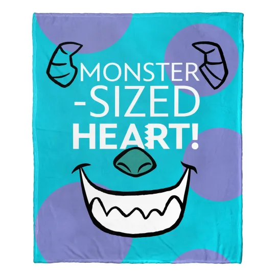 Discover Disney D100 Monster Sized Heart Disneyland Fleece Blanket