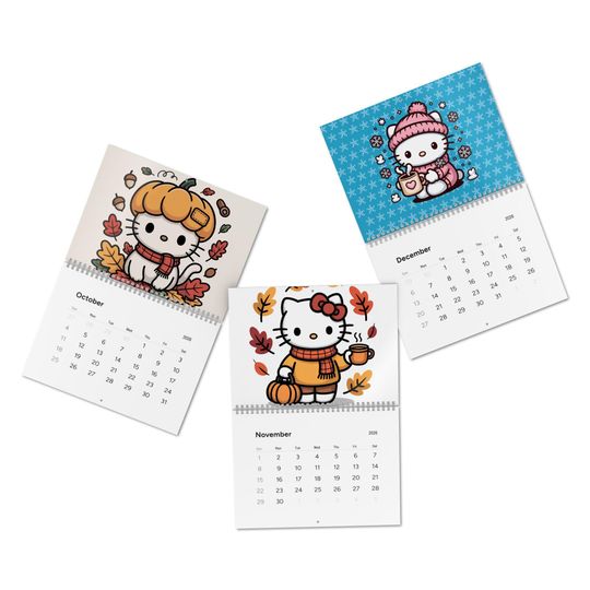 Discover Hello Kitty Calendar 2026 Wall Calendar