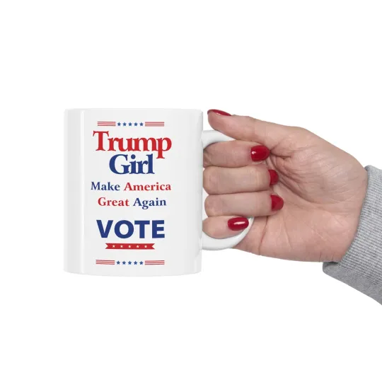 Discover Trump girl Super Cool Coffee Mug Great gift for Women Trump Supporters 2026 Cup