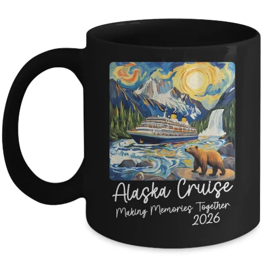 Discover Alaska Family Cruise 2026 Mug - Ceramic Mug, Commemorative Alaska