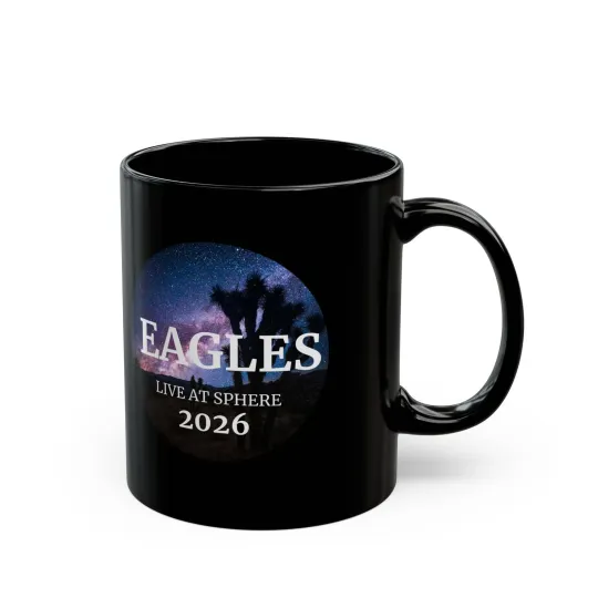 Discover 2026 Eagles Las Vegas Sphere Residency Mug | Black 11oz 15oz