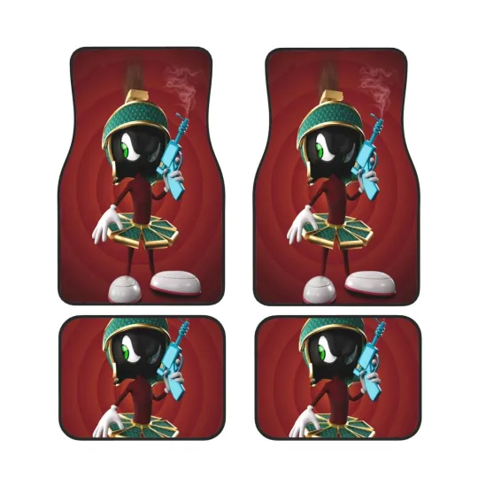 Marvin the Martian Car Floor Mats Front and Back Universal Fit