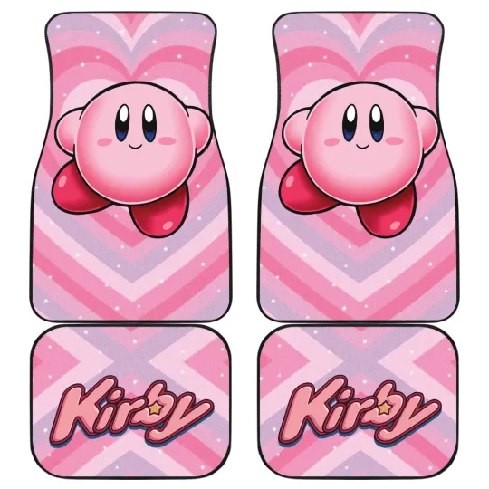 Discover Kirby Car Floor Mats Front and Back for Vehicle Decor