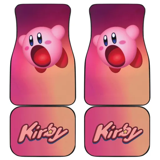 Kirby Car Floor Mats Front and Back Vehicle Decor Accessories