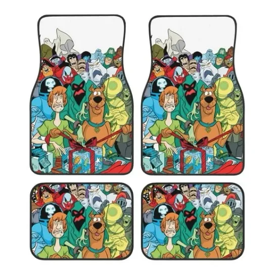 Scooby-Doo Car Floor Mats Front and Rear, Gokiu Vehicle Decor
