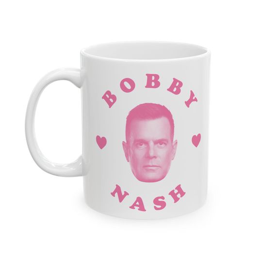 Discover Bobby Nash Pink heart Mug (11, 15oz), Bobby Nash mug, Bobby Nash 911 Mug
