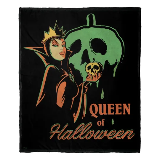 Discover Disney Villains Queen Of Halloween Disneyland Fleece Blanket