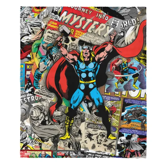 Marvel Thor Comic Disneyland Fleece Blanket