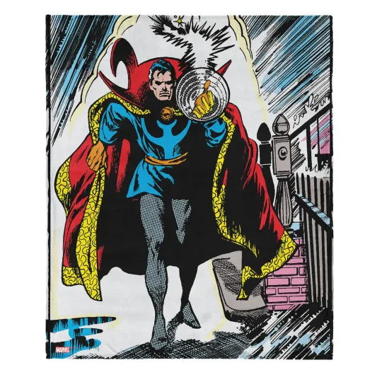 Discover Marvel Dr. Strange Comic Disneyland Fleece Blanket