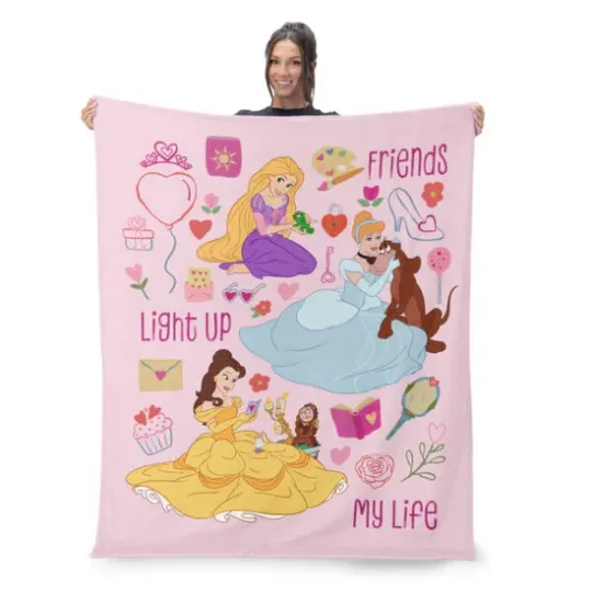 Discover Disney Princess Light Up Disney Princess Disneyland Fleece Blanket