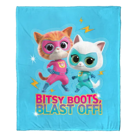 Discover Disney Superkitties Bitsy Boots Disneyland Fleece Blanket