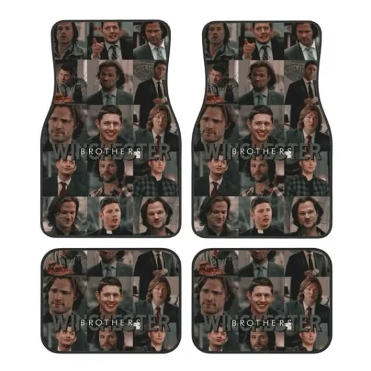 Supernatural Print Car Floor Mat Set Front and Rear Vehicle Floor Protector