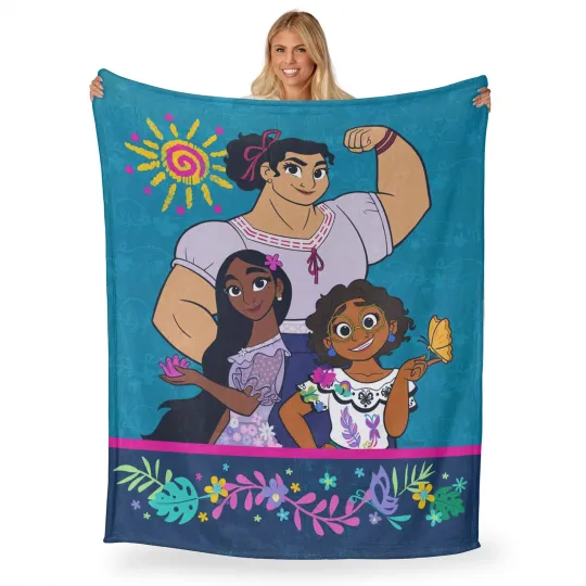 Discover Disney Encanto Festive Three Disneyland Fleece Blanket