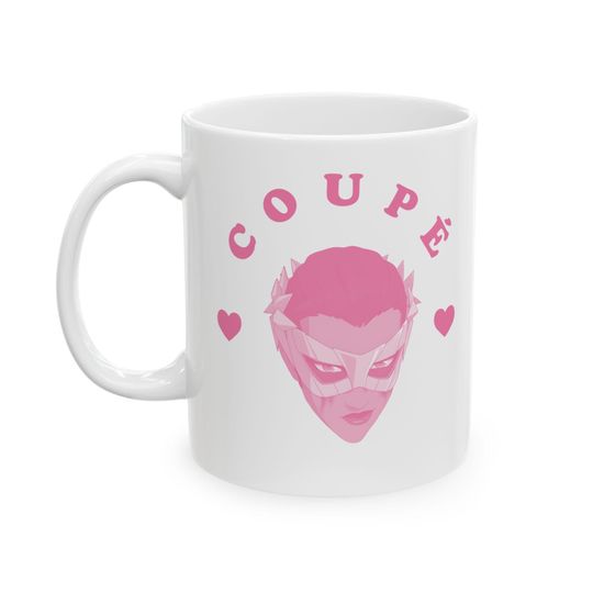 Discover Coup pink heart mug, Coupe Dispatch Mug