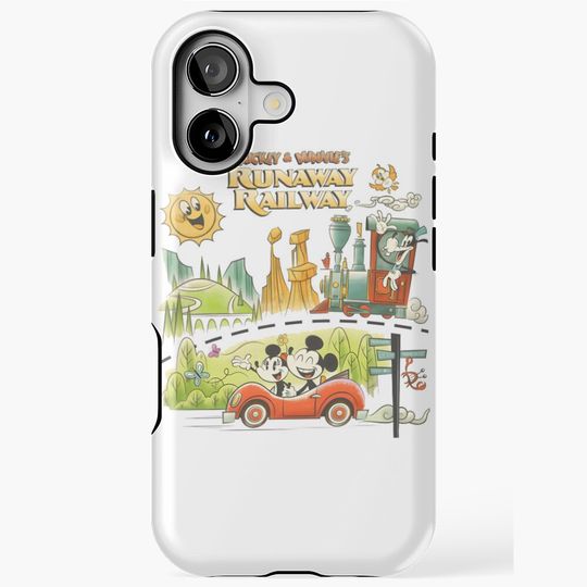 Discover Mickey Mouse Retro Road Trip Adventure iPhone Case