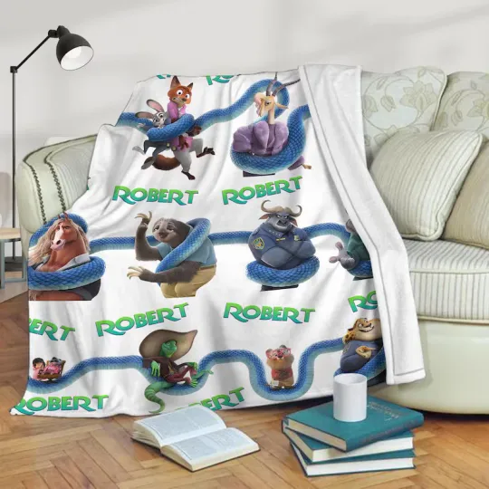 Discover Personalized Disney Zootopia Blanket Gift For Friends, Kids