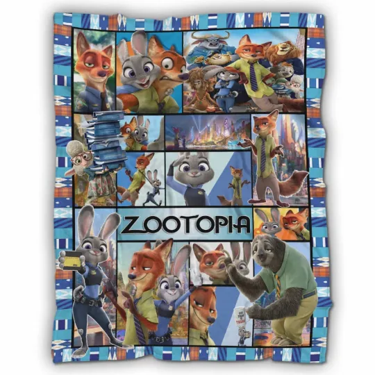 Discover Zootopia Blanket, Zootopia Cartoon Movie Fleece,, Fleece Blanket