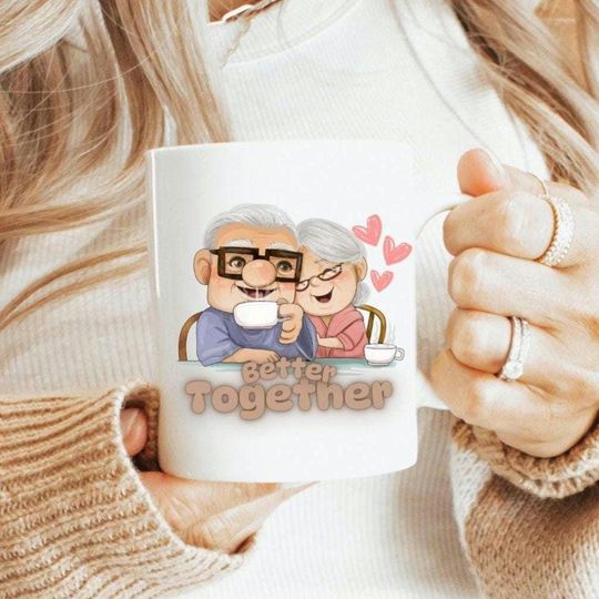 Discover Better Together Carl and Ellie Up Inspired Coffee Mug / Valentine's Day Gift / Adventure Is Out There / Disney Inspired Mug / Gift Under 25