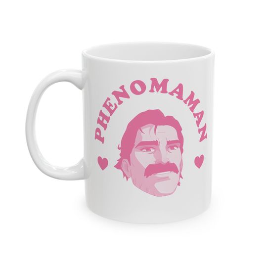 Discover Phenomaman pink heart mug, Phenomaman Dispatch Mug