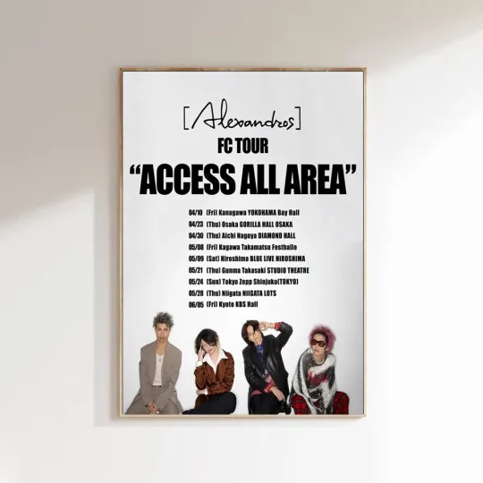 Discover Alexandros FC Access All Area 2026 Tour Poster