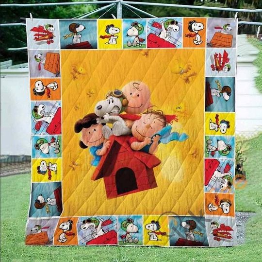 Discover Custom Snoopy Sherpa Fleece Blanket, Snoopy Quilt, Snoopy Cartoon Blanket, Christmas Blanket, Personalized Blanket, Christmas Gift