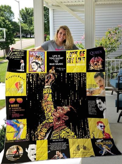 Discover Freddie Mercury Blanket - Music Quilt for Home & Living