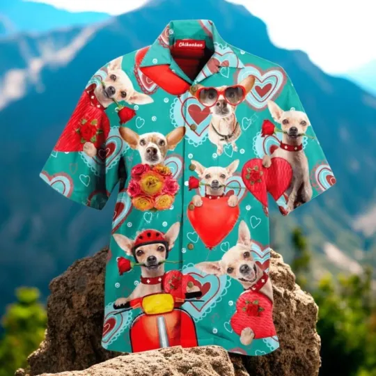 Discover Valentine Shirt Valentine Hawaiian Shirt For Valentine Lovers Dogs_kqf_24