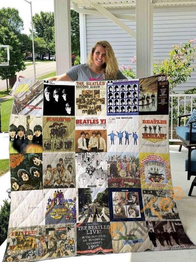 Discover The Beatles Sherpa Fleece Blanket, The Beatles Quilt, Music Band Bedroom Decor