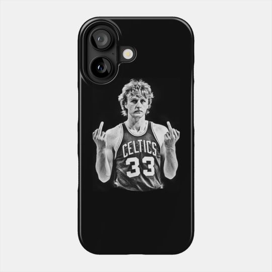 Vintage Midle Finger larry bird 80s - Larry Bird - Phone Case