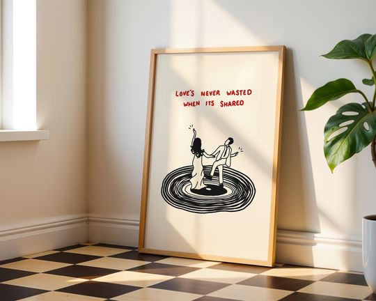 Discover Olivia Dean, A Couple Minutes, Love's Never Wasted When It's Shared, The Art of Loving Poster