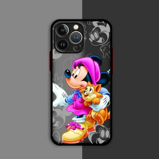 Discover Disney Minnie Mouse Phone Case for iPhone 15 14 13 12 11 XS Plus Mini Pro Max