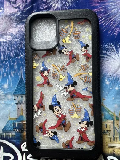 Discover DISNEY PARKS Mickey Mouse The Sorcerer Fantasia 3D IPHONE 16 Pro Clear CASE
