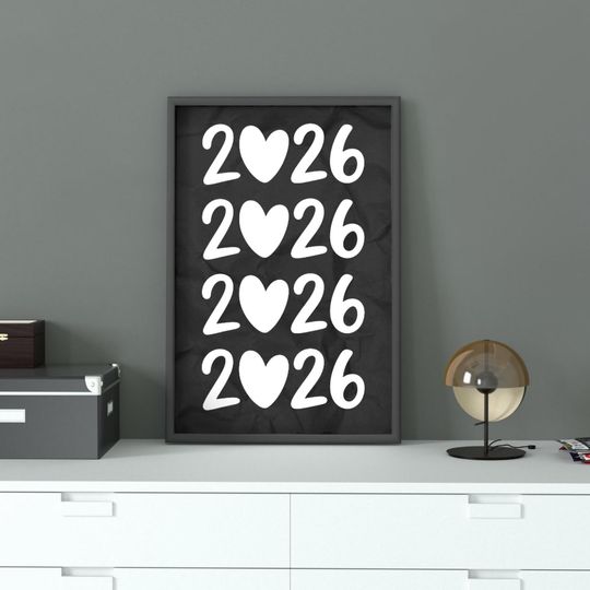 Discover Retro 2026 New Year's Eve Print | Trendy NYE Decor