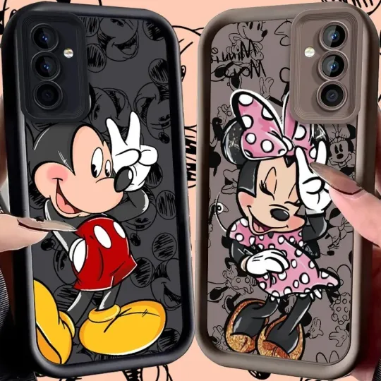 Discover Disney Mickey Minnie Mouse Cartoon Phone Case for Samsung Galaxy S24 S23 S22 S21