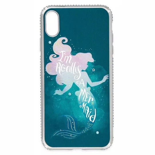 Discover Disney Parks Green Watercolor Gem Little Mermaid D Tech iPhone Xs Max Case Cover