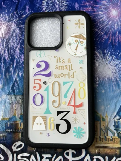 Discover Disney Parks Disney World it’s a small world Clock iPhone 17 Case New