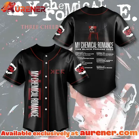 My Chemical Romance The Black Parade 2026 Baseball Jersey