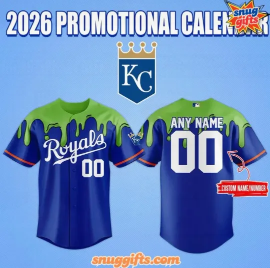 Discover Personalized Kansas City Royal 2026 Promotional Calendar Special Baseball Jersey