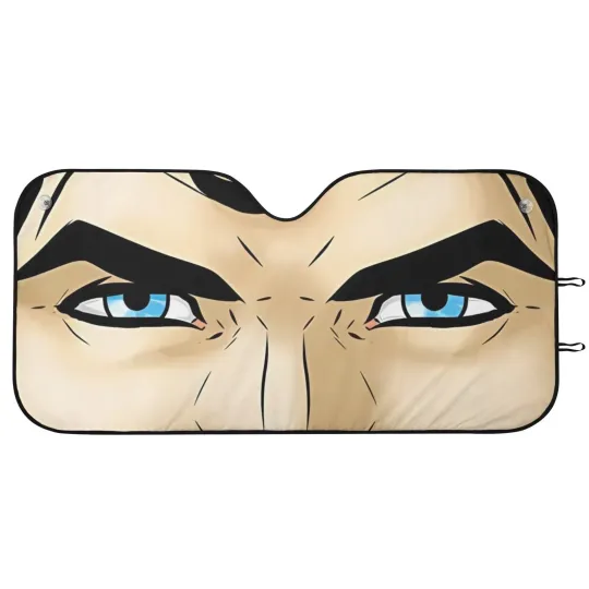 Discover Comic Hero Eyes Car Windshield Sun Shade UV Protection Foldable Auto Gift