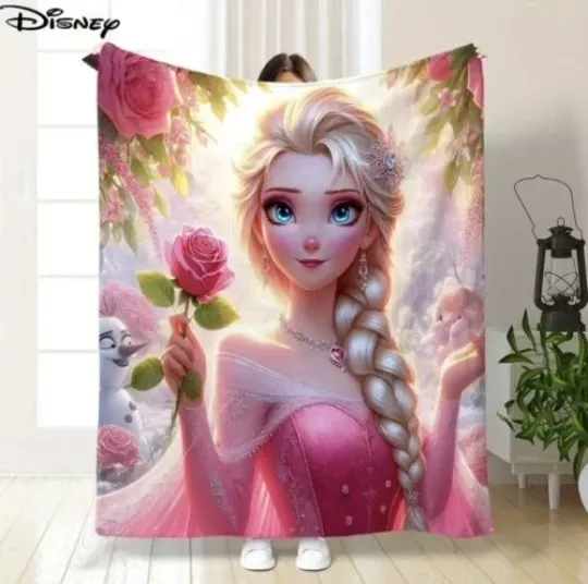 Discover Disney Frozen Elsa Blanket, Frozen Cartoon Movies Fleece,  Fleece Blanket