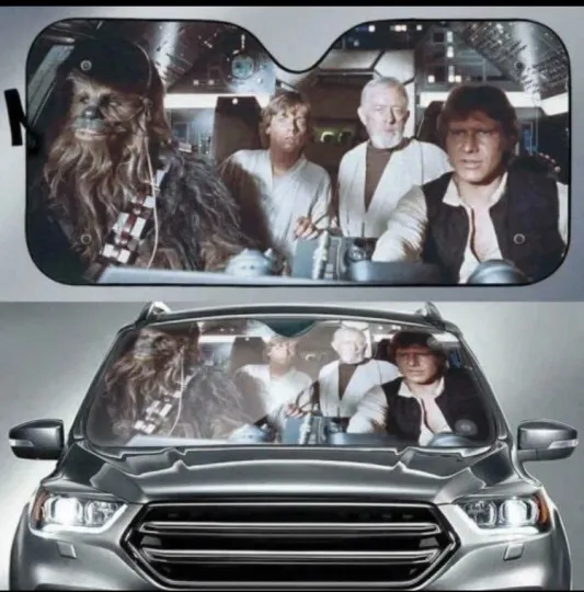 Discover New Star Wars Millennium Falcon Car Truck Windshield Accordion Folding Sun Shade