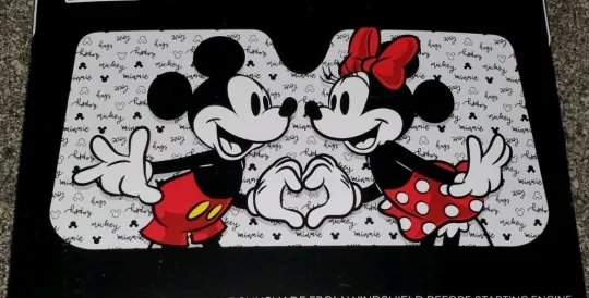 Discover New Walt Disney Mickey & Minnie Mouse Car Truck Windshield Folding Sun Shade