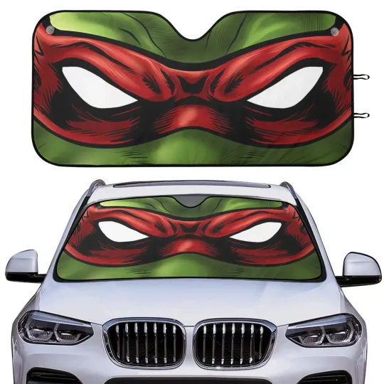 Discover Comic Ninja Mask Car Windshield Sun Shade UV Block Foldable Auto Gift For Fans