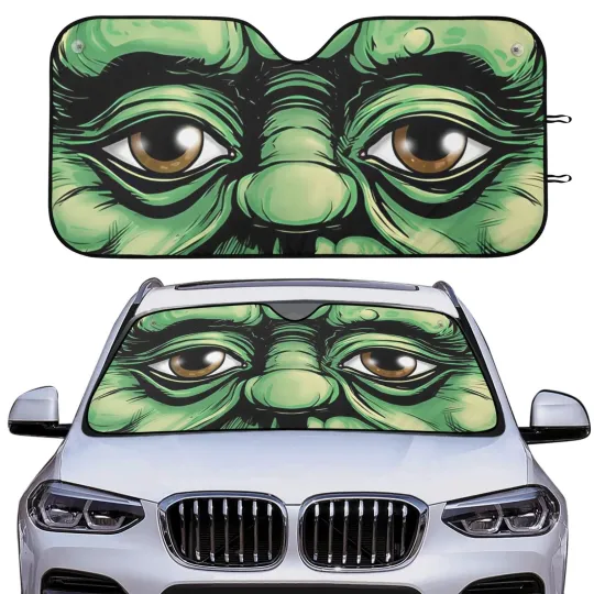 Discover Yoda Star Wars Car Windshield Sun Shade Cover Universal Fit