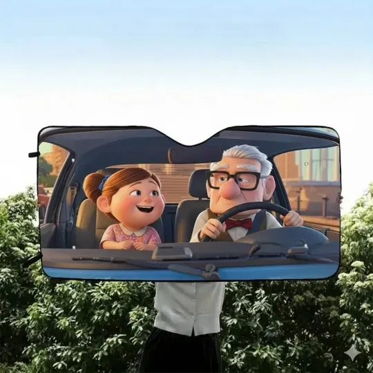 Discover Up Movie Car Sun Shade, Front Windshield Cover, Universal Fit Gift